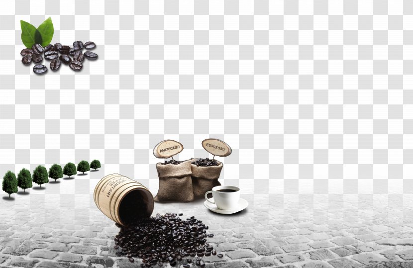 Coffee Cup Poster Bean - Cylindrical Beans Transparent PNG