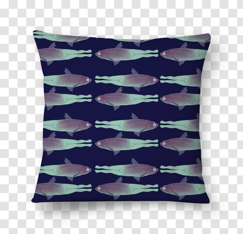 Cushion Throw Pillows Mermaid Art - Handbag - Alinha Azul Peixe Cristao Transparent PNG