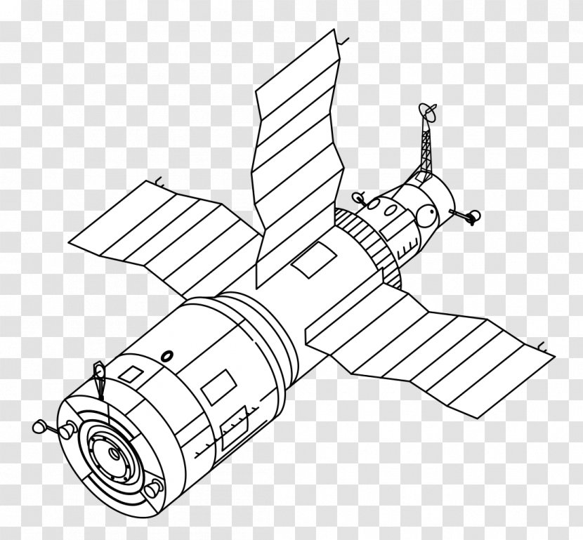 Salyut 6 Programme 4 Space Station 1 - Orbit - Draw Transparent PNG