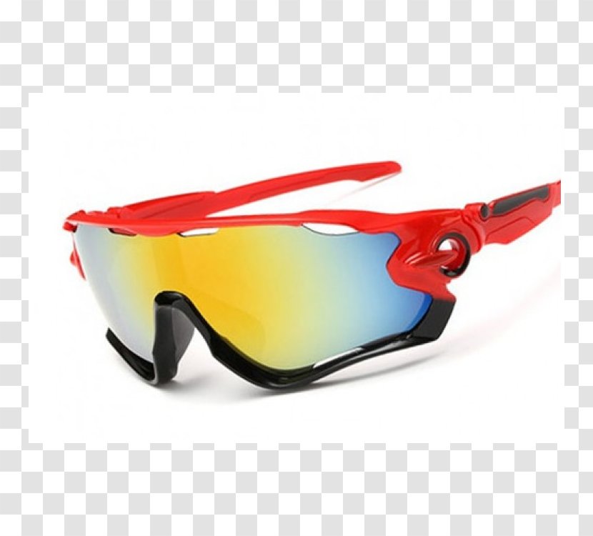 Sunglasses Goggles Cycling Sport - Red Transparent PNG