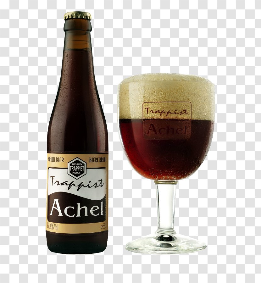 Achel Abbey Trappist Beer Brewery Ale - Glass Transparent PNG