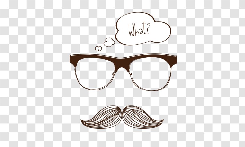 Glasses Moustache Drawing - Sunglasses - With A Mustache Transparent PNG