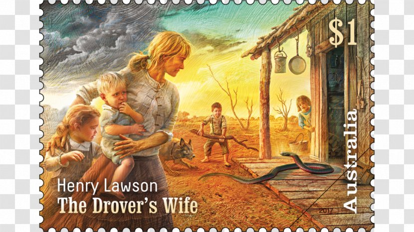 The Drover's Wife Postage Stamps Australia Andy's Gone With Cattle - Religion Transparent PNG