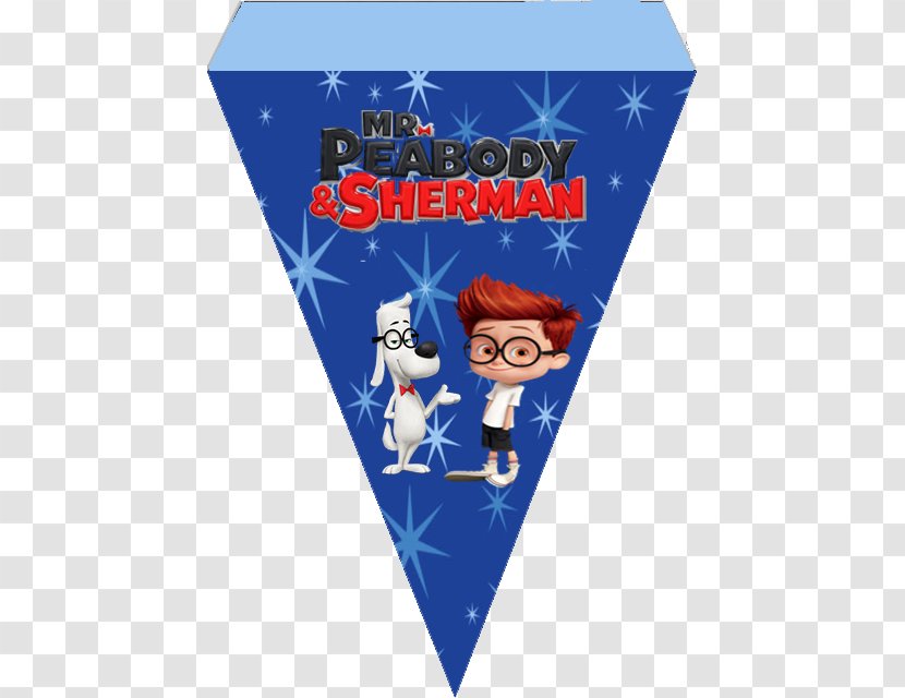 Mr. Peabody Character Time Machine Poster Adventure Film - Cone - Mr And Sherman Transparent PNG