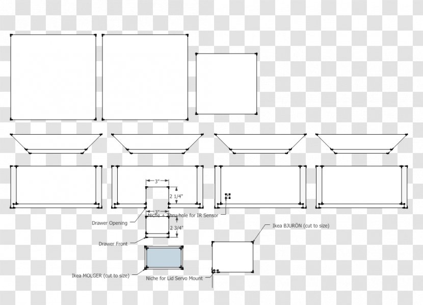 Floor Plan Line Angle - Text Transparent PNG