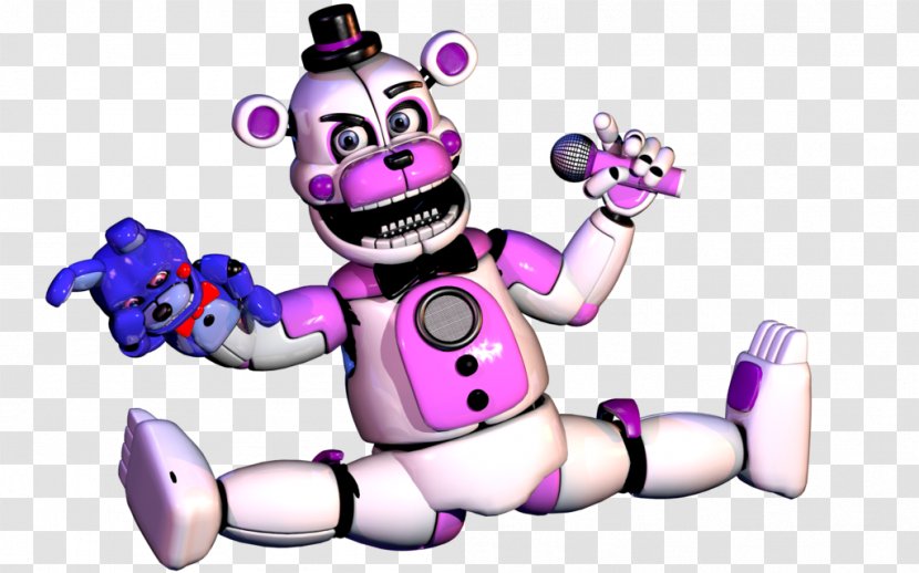 Five Nights At Freddy's: Sister Location Jump Scare Action & Toy Figures Funko Digital Art - Technology - Funtime Freddy Transparent PNG