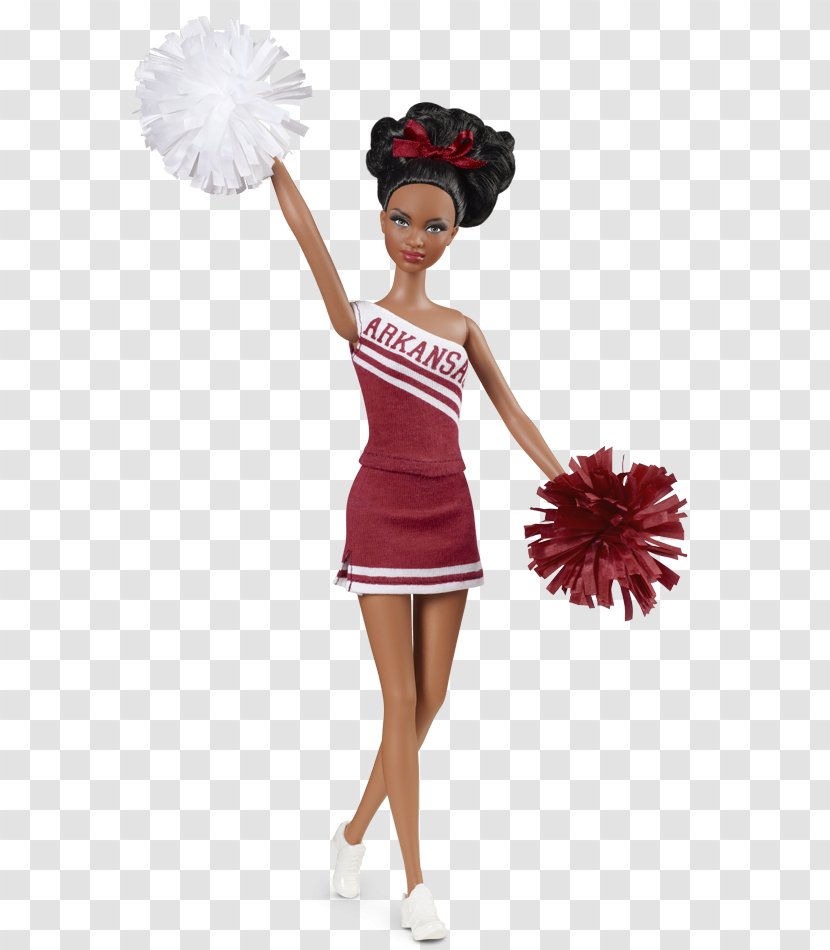 University Of Arkansas Barbie Doll Toy EBay - Mattel - Cheerleader Transparent PNG