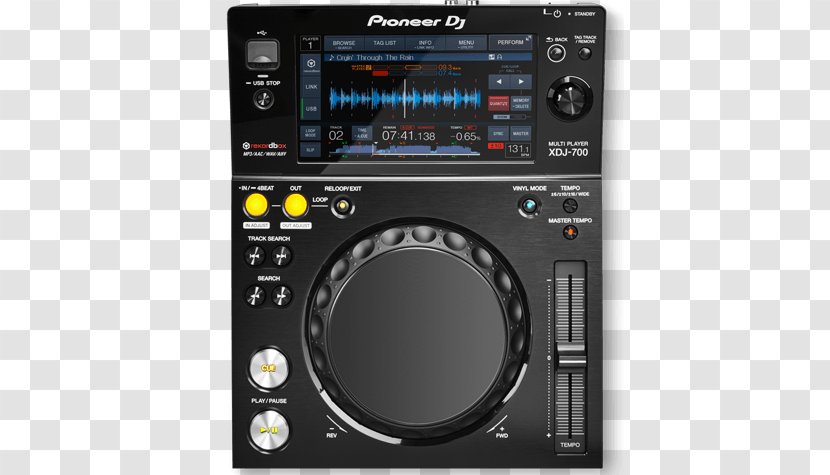 Pioneer DJ Disc Jockey Controller XDJ-700 CDJ - Cartoon - Dj Lighting Transparent PNG