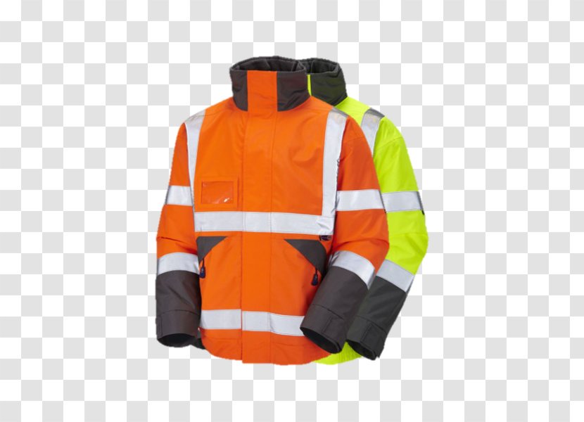 High-visibility Clothing Hoodie Flight Jacket - Outerwear Transparent PNG