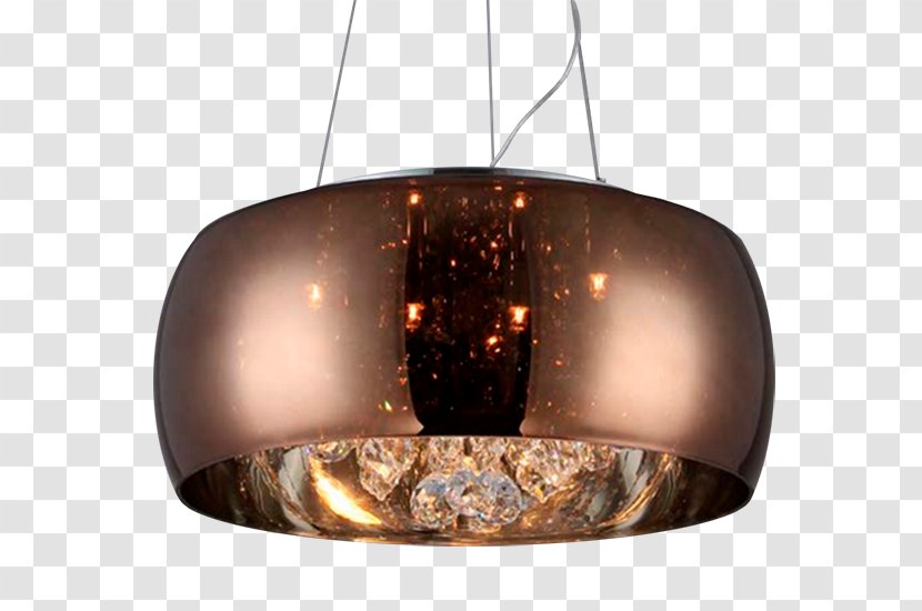 Light Pendentive Glass Dome Chandelier - Ceiling Fixture - Lustre Transparent PNG