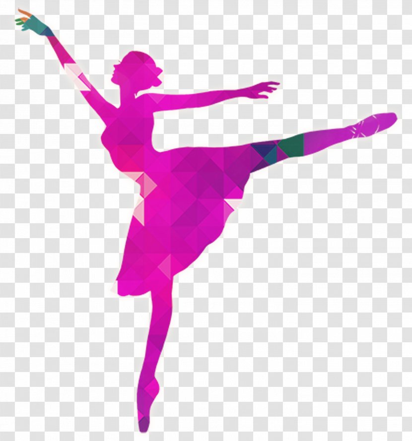 Ballet Dancer Silhouette - Tree - Vector Colorful Hand-painted Dancers Transparent PNG