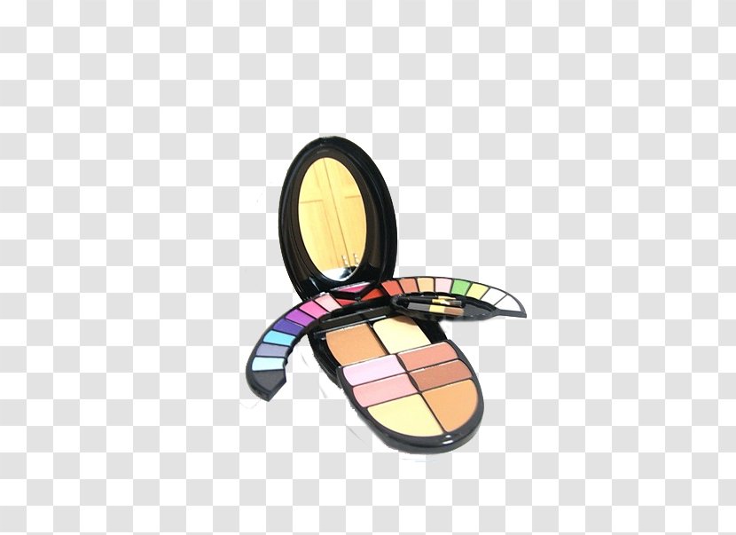 Beauty Cosmetics Icon - Vision Care - Professional Multicolor Eyeshadow Box Transparent PNG