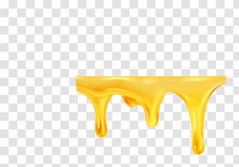 Liquid Honey Flow - Yellow Transparent PNG