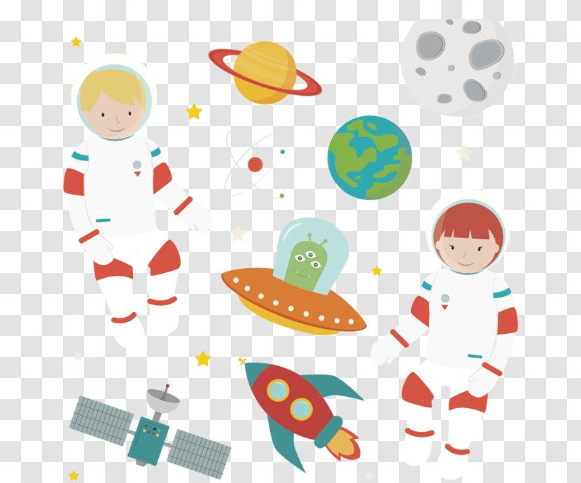 Extraterrestrials In Fiction - Astronaut - Cartoon Space Vector Transparent PNG