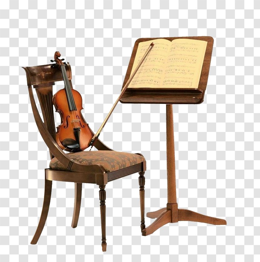 Violin Musical Notation Concert - Watercolor - Chair Transparent PNG
