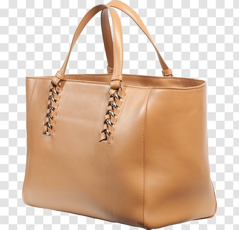 Tote Bag Leather Brown Caramel Color Transparent PNG