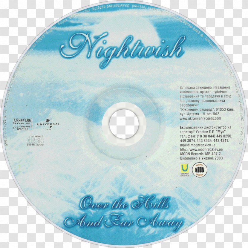 Over The Hills And Far Away Nightwish Album Song Phonograph Record - Decades Cd Transparent PNG