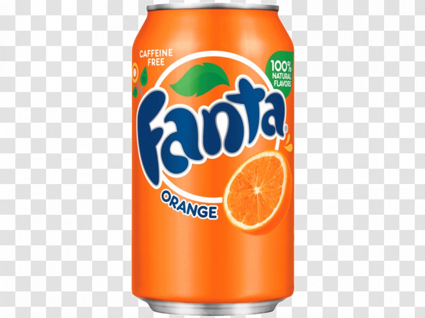 Fizzy Drinks Fanta Orange Soft Drink Carbonated Water Transparent PNG
