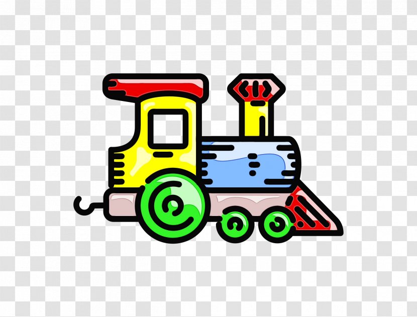 Train Cartoon - Locomotive - Rolling Transparent PNG