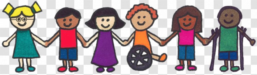 Special Education Needs Inclusion School - Cartoon - Children With Disabilities Transparent PNG