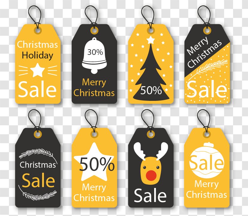Christmas Ornament - Sign - 8 Ornaments Tag Transparent PNG