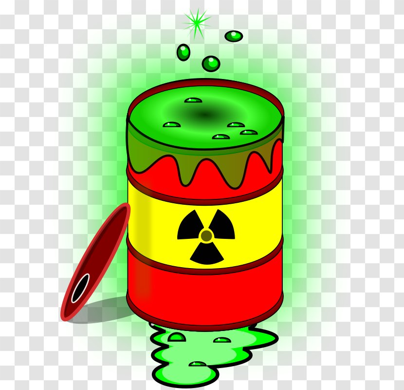 Toxic Waste Barrel Radioactive Clip Art - Hazardous - Nuclear Cliparts Transparent PNG