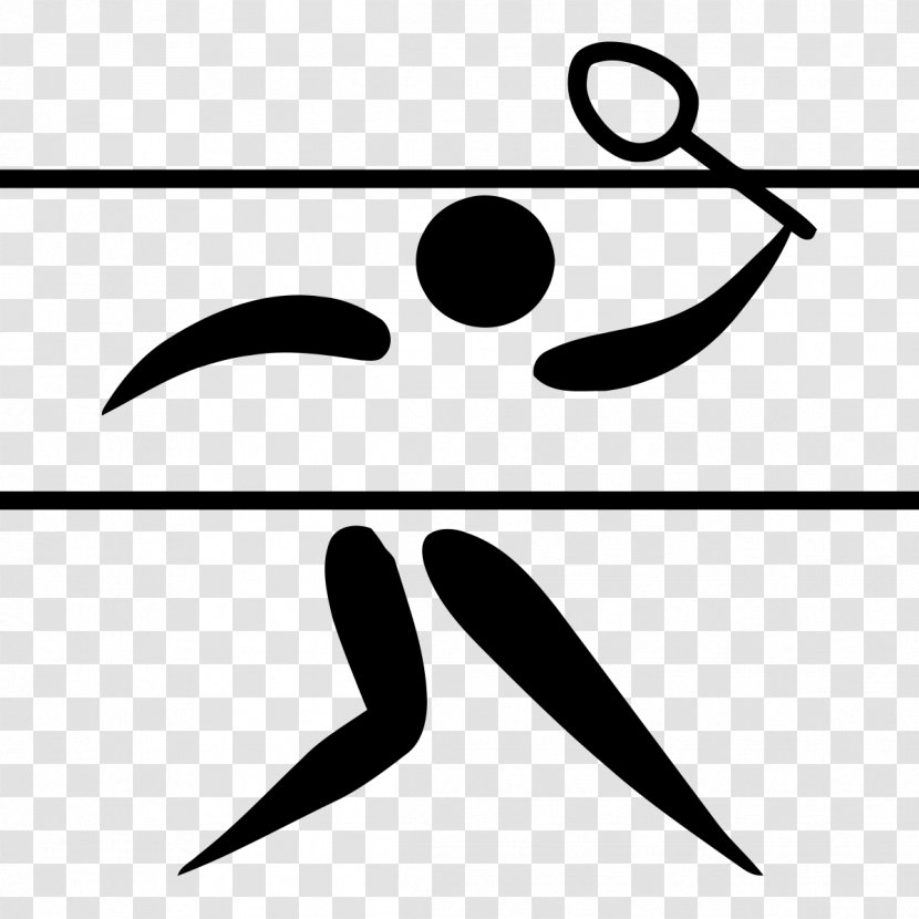 Olympic Games 1948 Summer Olympics 1992 Badminton Clip Art - Black And White Transparent PNG