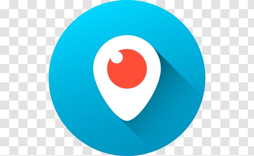 Periscope YouTube Social Media Broadcasting Streaming - Aqua Transparent PNG