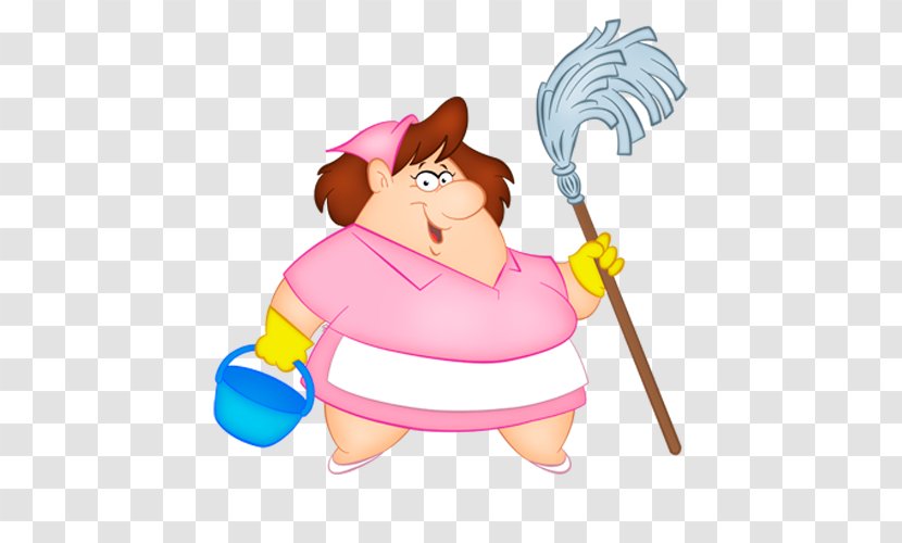 Woman Mop Housekeeping Cleanliness - Heart - Take The Of Transparent PNG