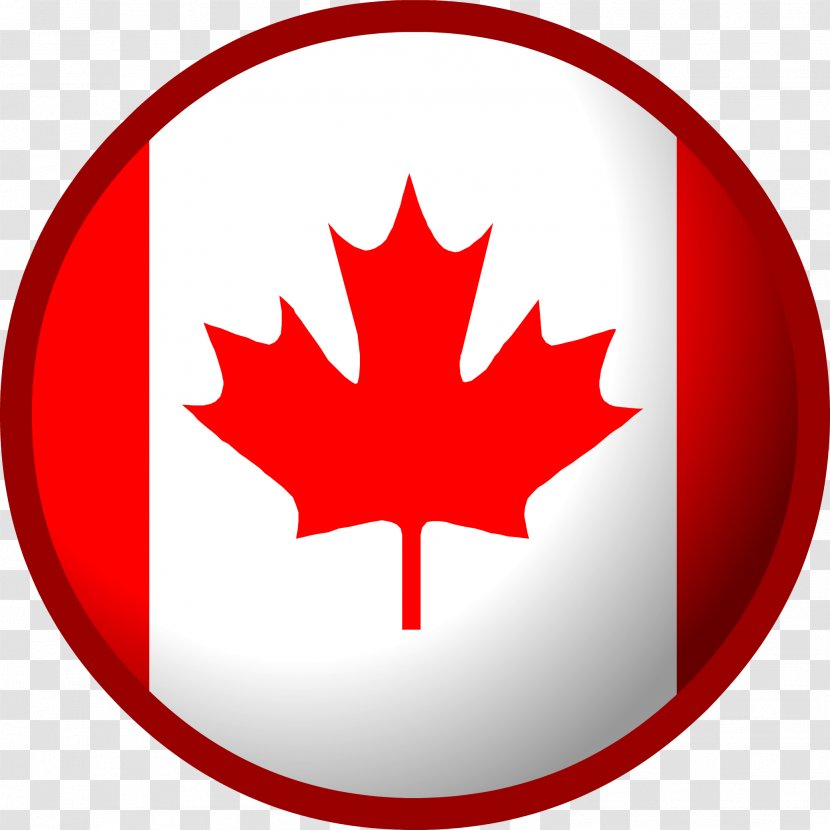 Flag Of Canada - Red - Jaw Dropping Emoticon Transparent PNG