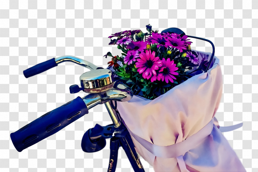 Flower Purple Violet Bouquet Bicycle Accessory Transparent PNG