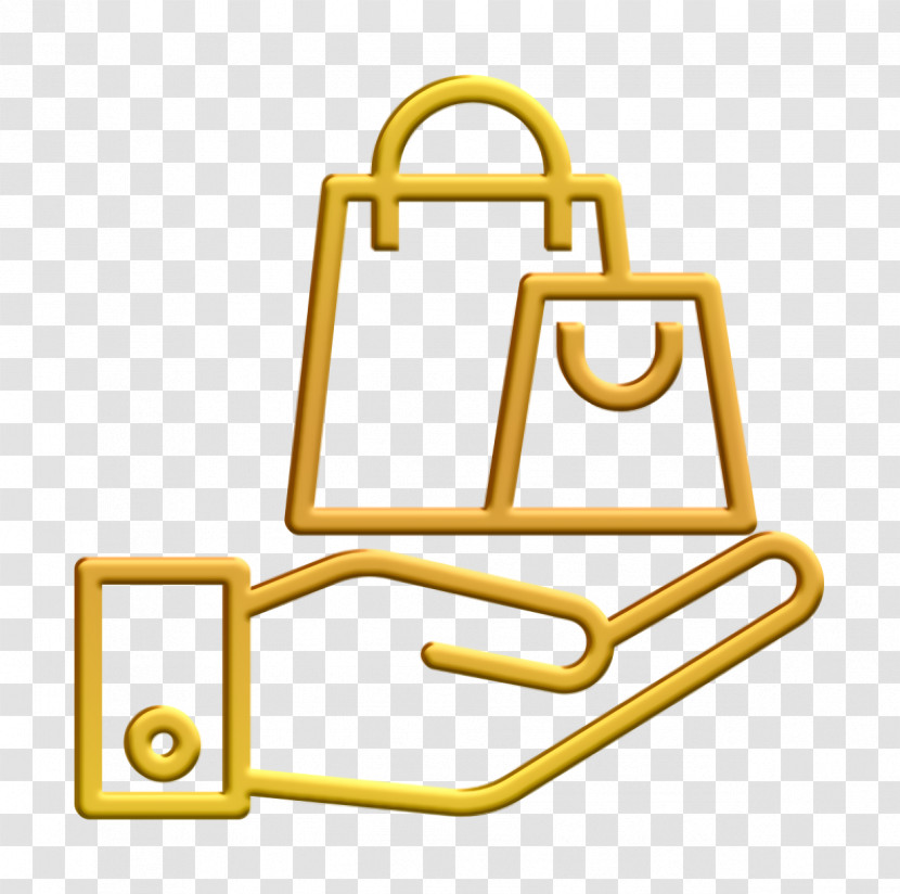 Ecommerce Icon Shopping Bag Icon Hands And Gestures Icon Transparent PNG