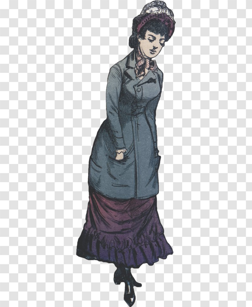 Costume Design Character - Blue Gown Transparent PNG
