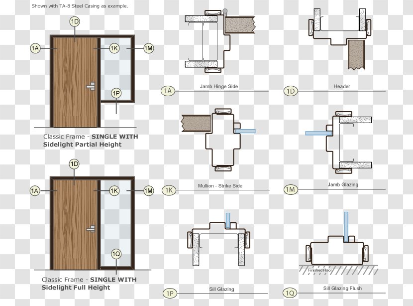 Hinge Window Sidelight Framing Door - Wood Transparent PNG