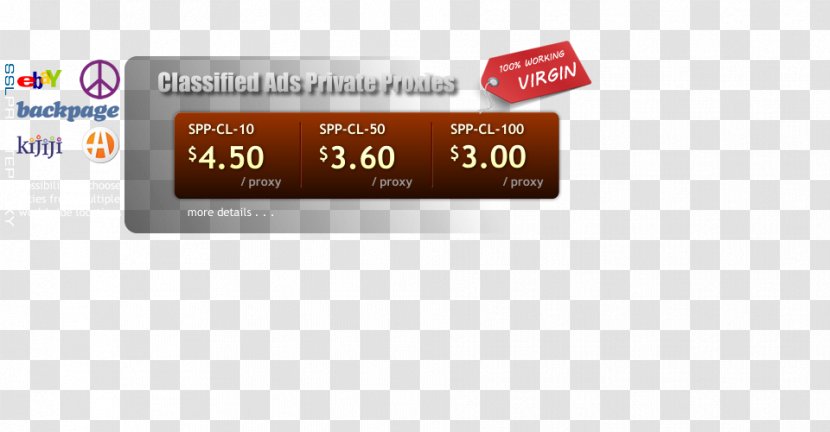 Brand Font Product - Classified Ad Transparent PNG