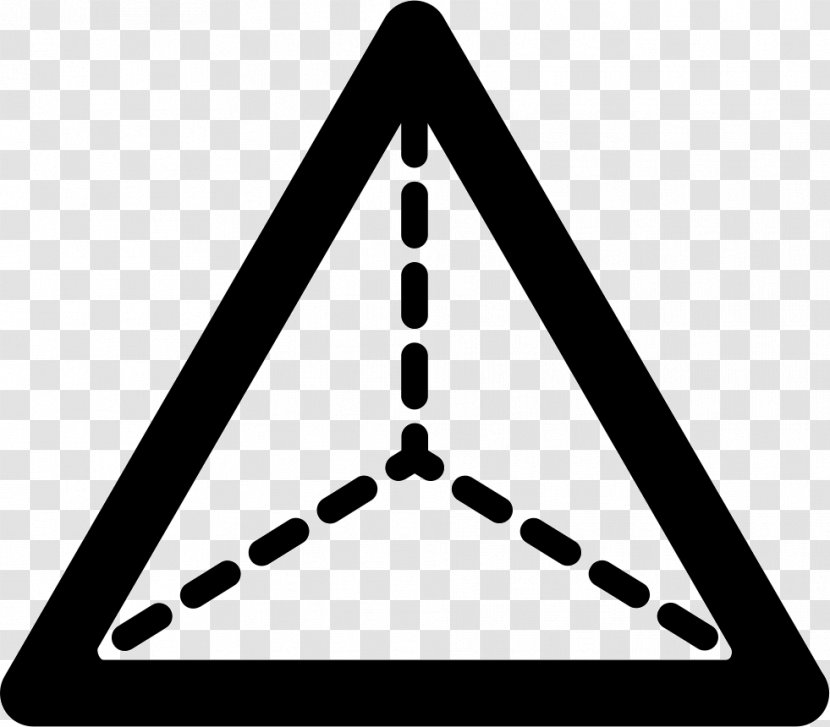 Pyramid - Black And White Transparent PNG