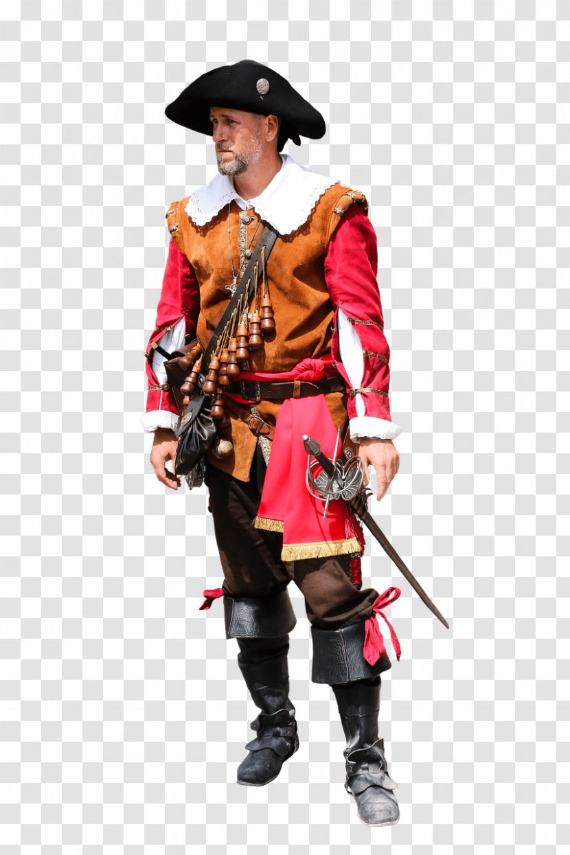 Middle Ages Soldier Landsknecht - Costume - Gunpowder Transparent PNG