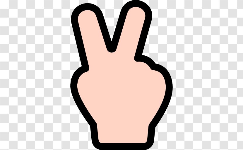 V Sign Finger Clip Art - Language - Victory Vector Transparent PNG