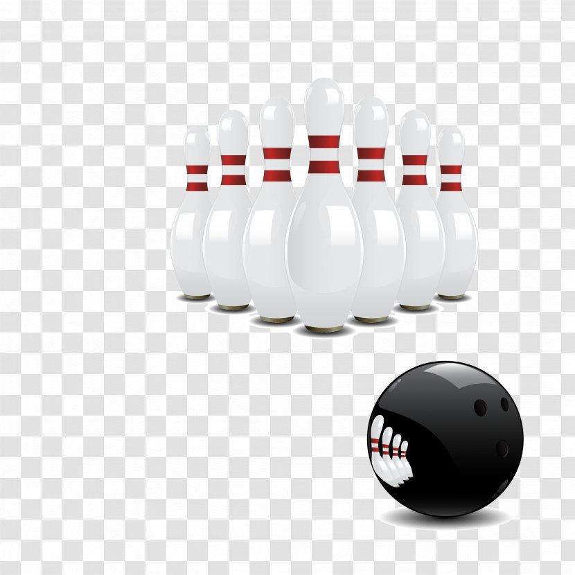 Bowling Ball Pin Ten-pin - Sport - Vector Transparent PNG