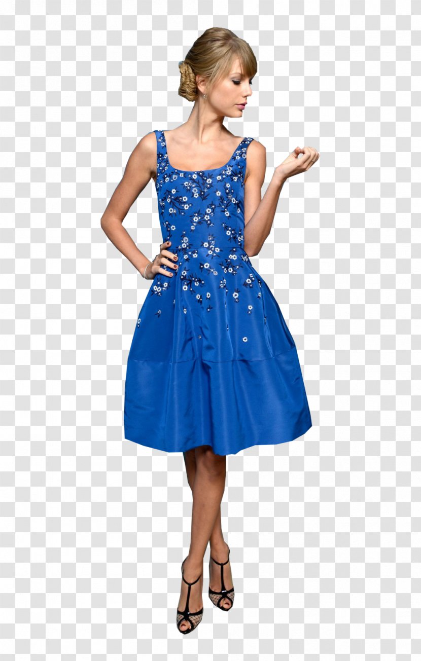Taylor Swift Dress Clothing Model Blue - Heart Transparent PNG