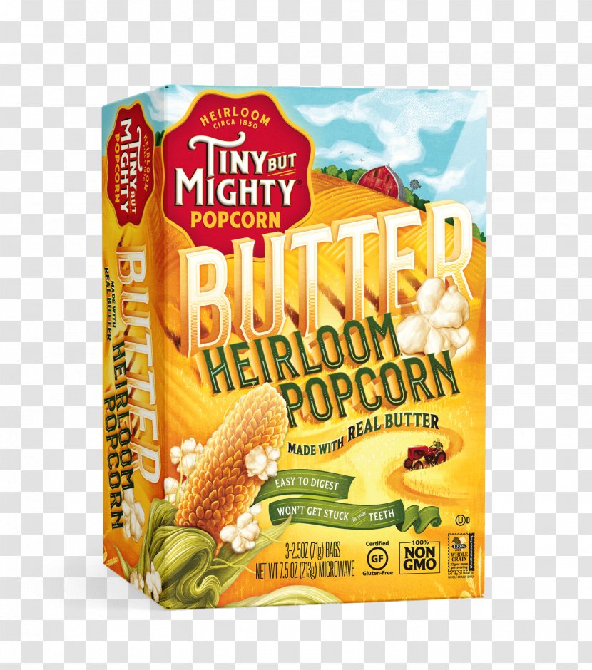 Breakfast Cereal Tiny But Mighty Popcorn Junk Food Microwave - Recipe - Kettle Corn Transparent PNG