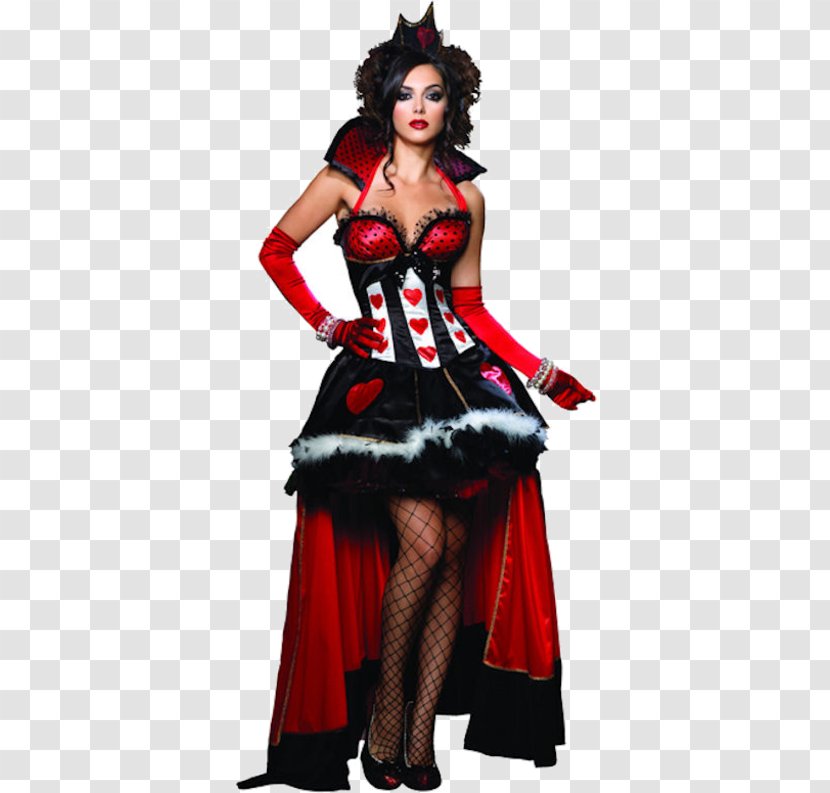 Halloween Costume Queen Of Hearts Red Woman Transparent PNG