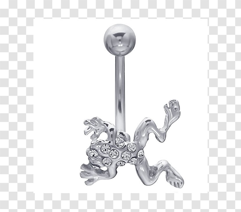 Navel Piercing Body Jewellery Silver - Ring Transparent PNG
