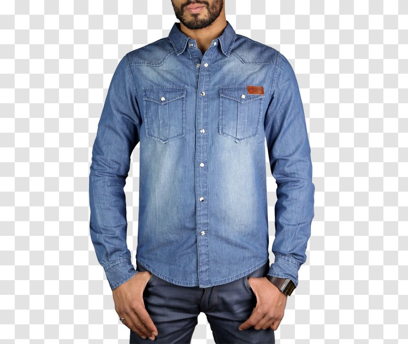 T-shirt Denim Textile - Button Transparent PNG