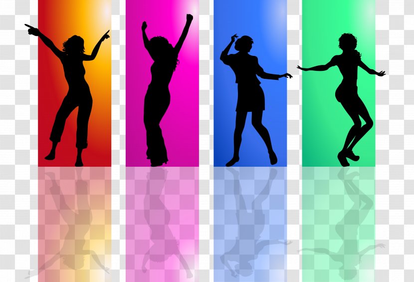 Dance Studio Silhouette Street - Happiness Transparent PNG