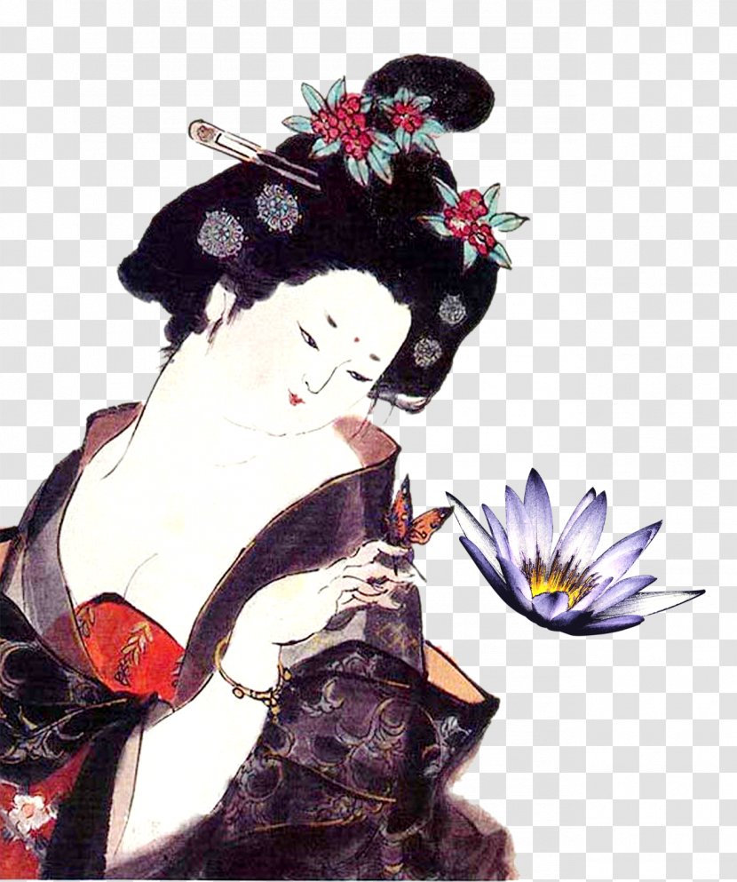 Culture Of Japan Illustration - Cartoon - Ladies Transparent PNG