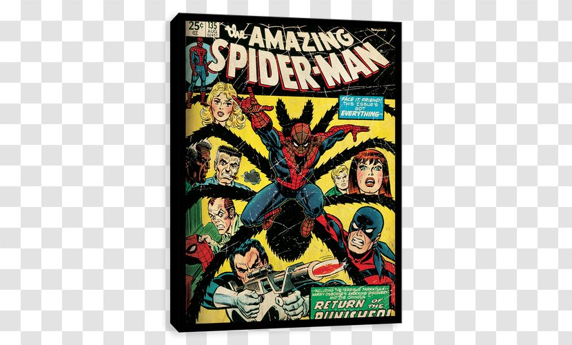 The Amazing Spider-Man #129 Punisher Comic Book - Marvel Universe - Spider-man Transparent PNG
