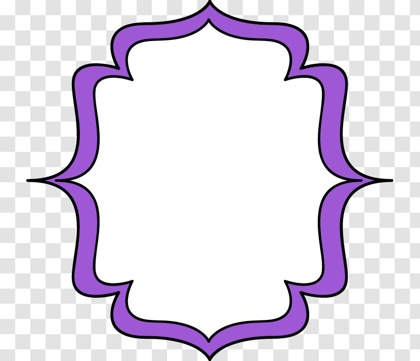 Picture Frame Clip Art - Violet - Pretty Page Borders Transparent PNG