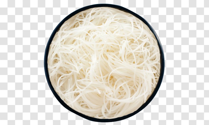 Rice Noodles Chinese Dish Food - Spaghetti - Bowl Transparent PNG