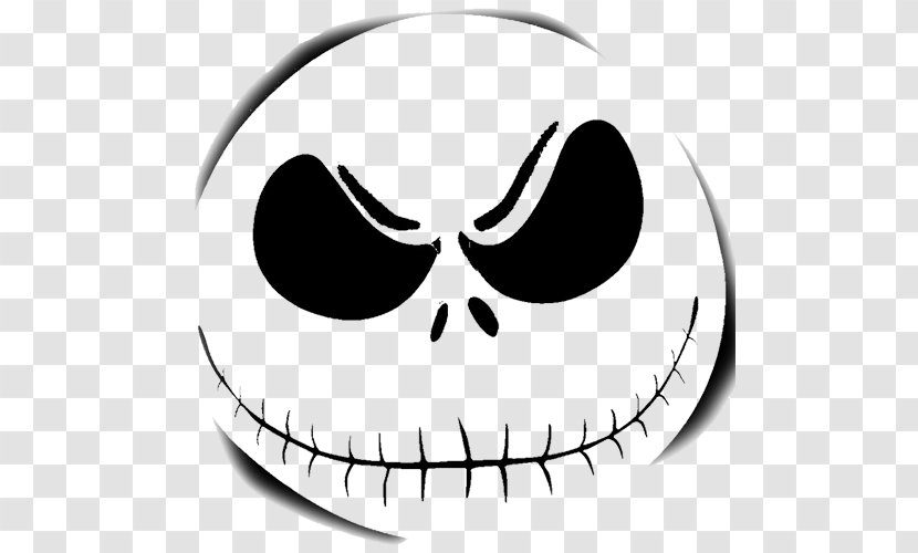 Jack-o'-lantern Jack Skellington Carving Pumpkin Stencil - Eyewear Transparent PNG